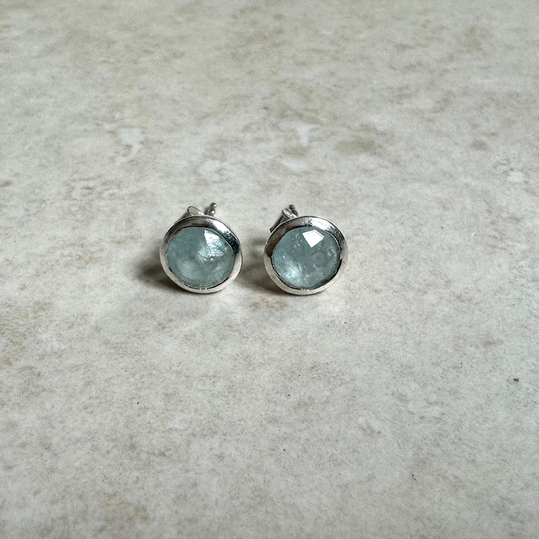 Ohrstecker Aquamarin