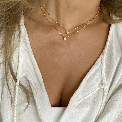 Diamant Bergkristall oder Aquamarin gold