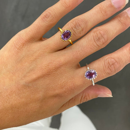 Anna Lena Amethyst gold