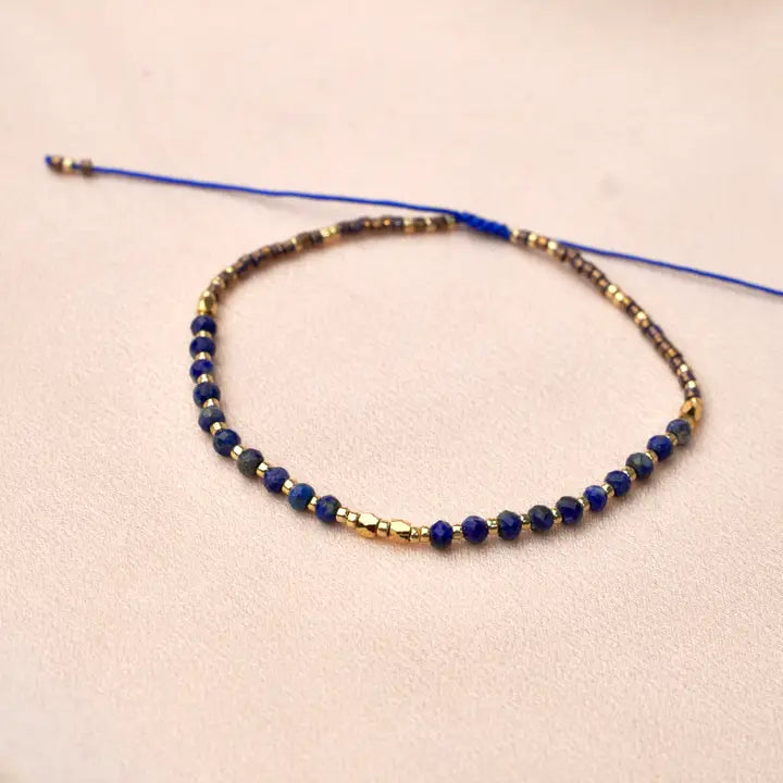 Lapislazuli verstellbares Armband