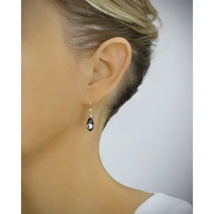 Tropfenohrringe Golden Shadow oder Black Diamond