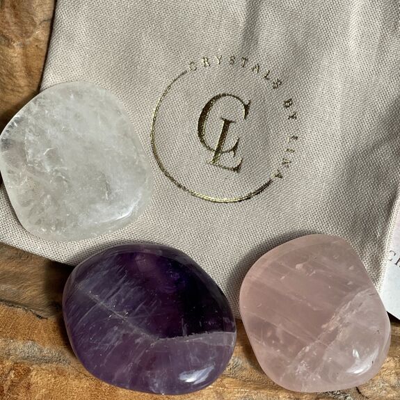 Edelsteinset "goldenes Dreieck"