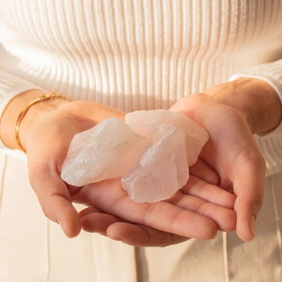 Rosenquarz roh