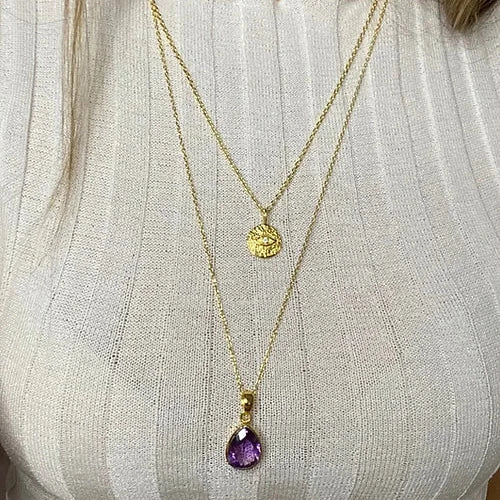 Ina Amethyst Gold und Silber