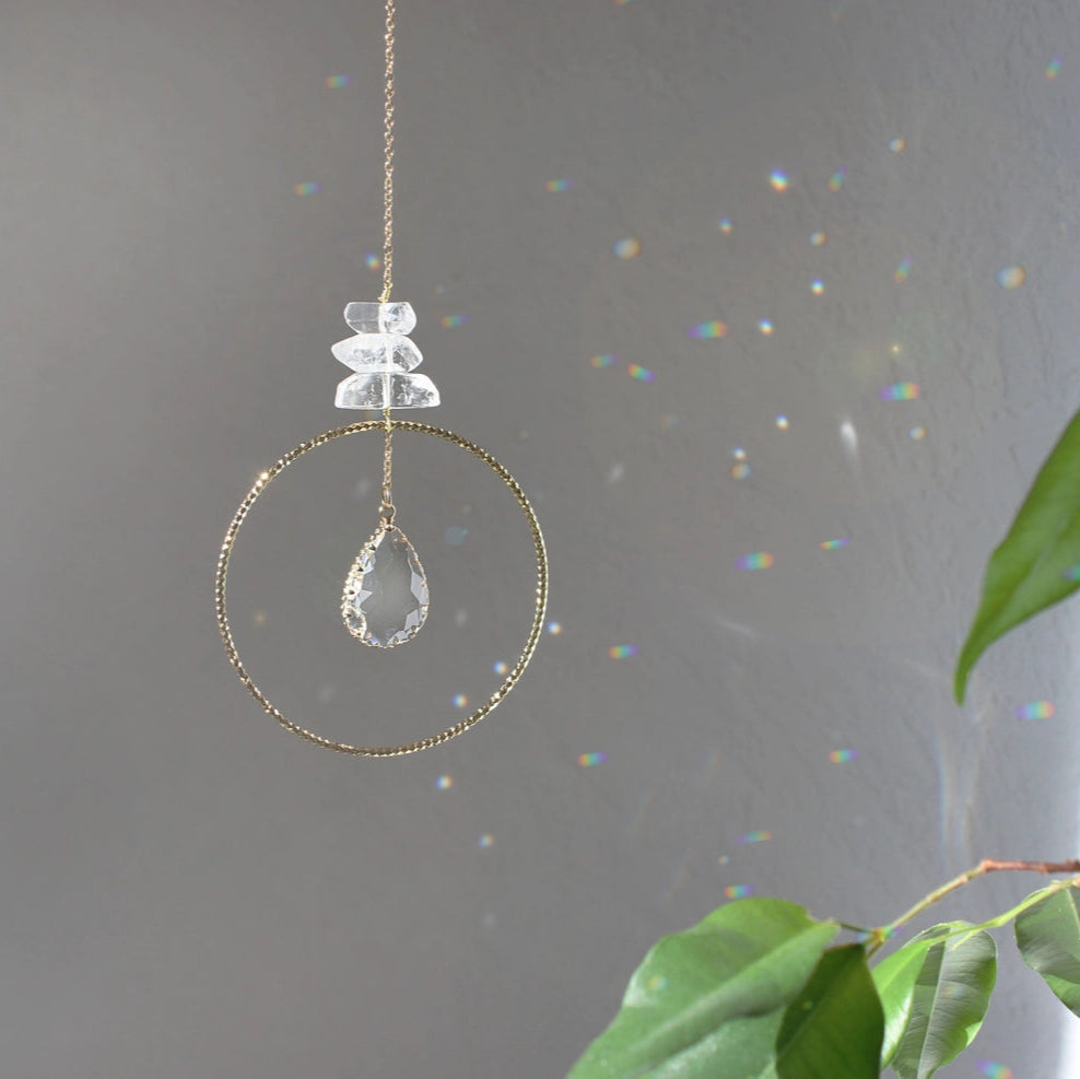Lichtfänger mit Bergkristall