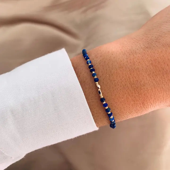 Lapislazuli verstellbares Armband